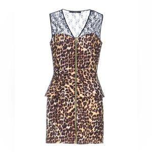 Guess leopard and lace dress